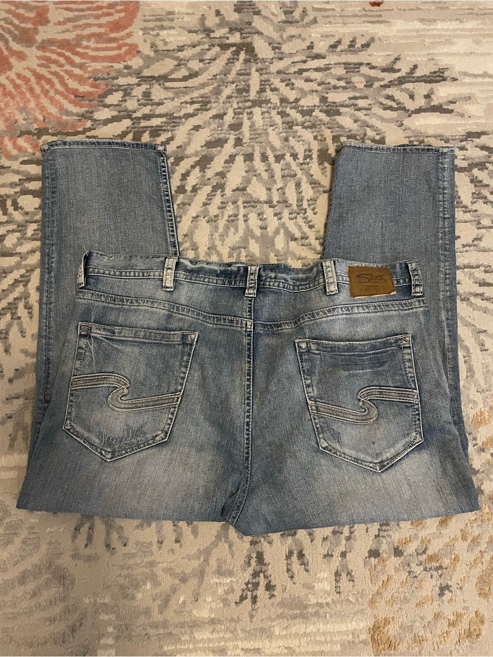 Silver Jeans Co. Eddie Straight Leg Jeans Mens 48x29